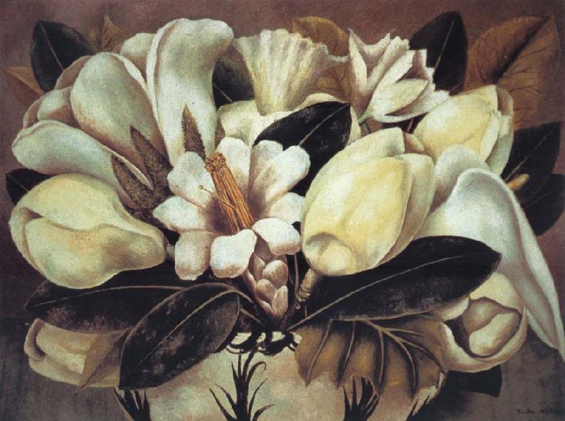 Frida Kahlo Magnolias oil painting image
